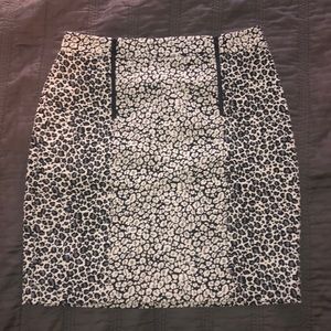 Ann Taylor Animal Print Mini Skirt